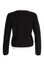 Knit cardigan with heart-shaped buttons