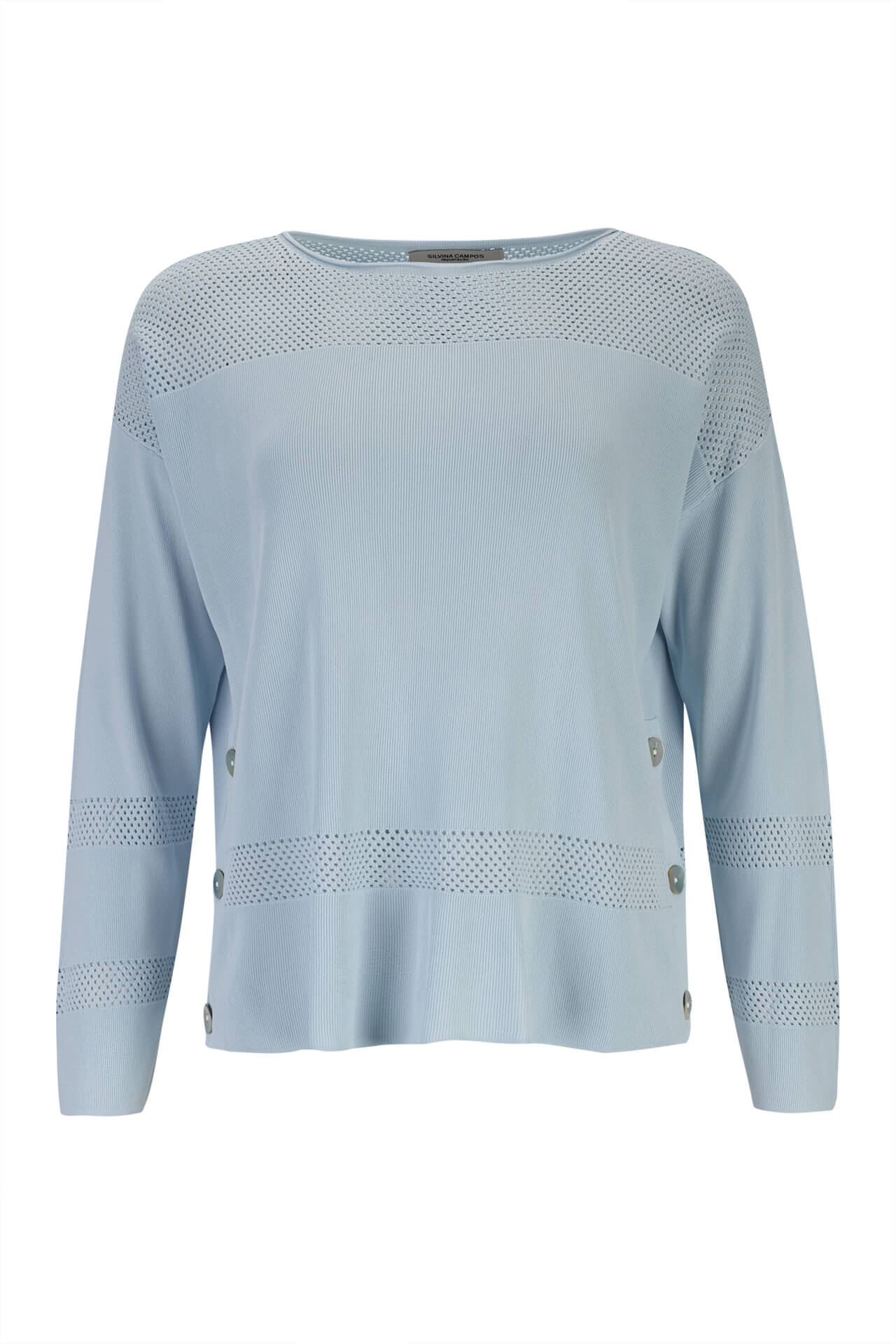 Camisola de malha perfurada