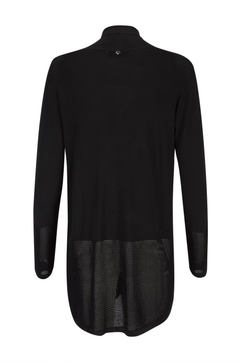 Long knitted cardigan