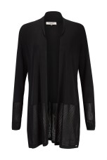 Long knitted cardigan