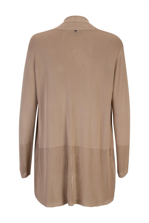 Long knitted cardigan