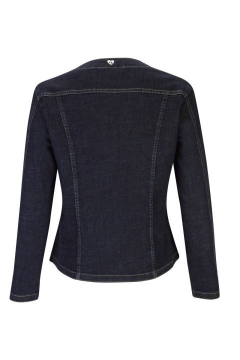 Denim jacket with gold buttons Denim jacket with gold buttons