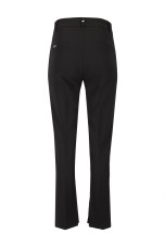 Straight-cut trousers with eyelets