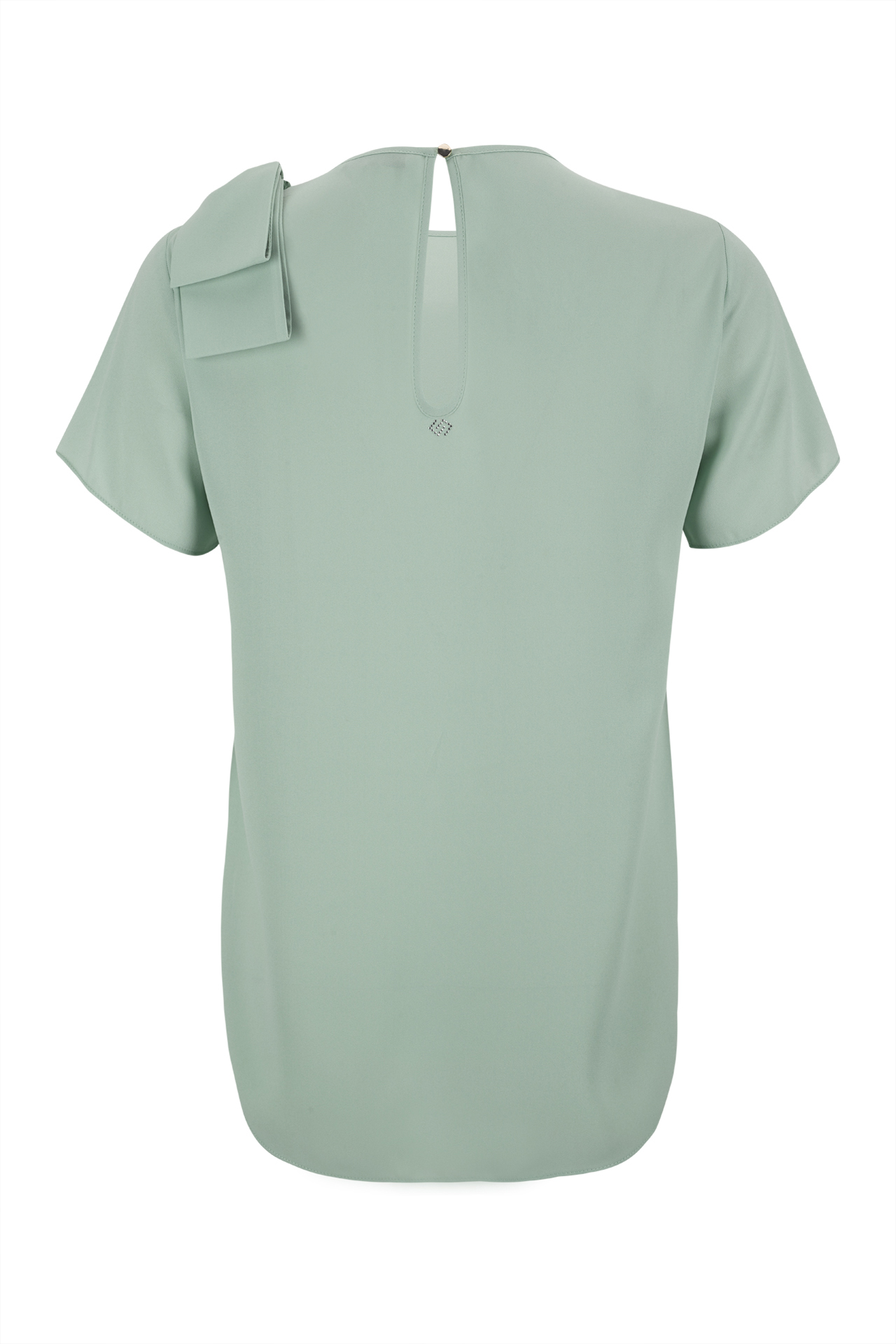 Blouse with shoulder bow