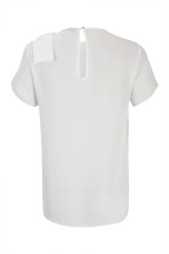 Blouse with shoulder bow