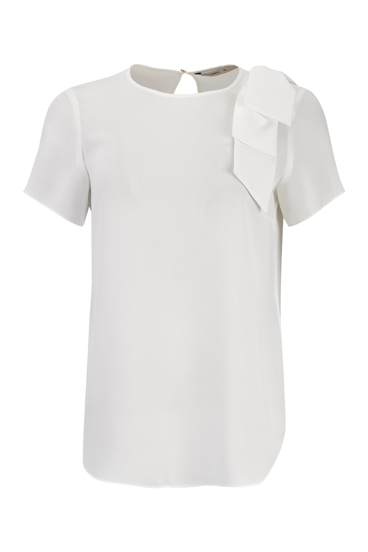 Blouse with shoulder bow