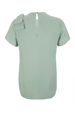 Blouse with shoulder bow