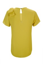 Blouse with shoulder bow