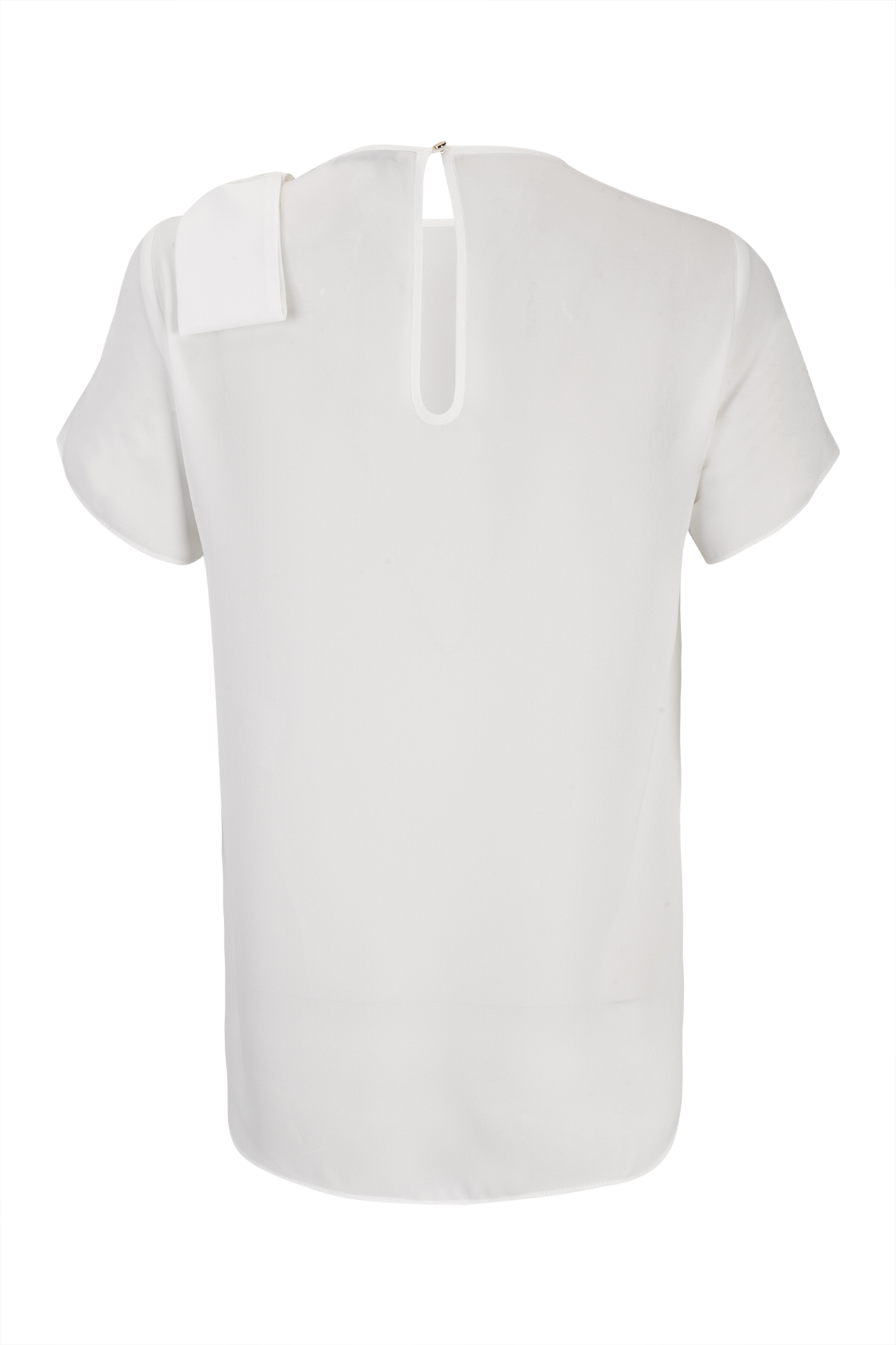 Blouse with shoulder bow