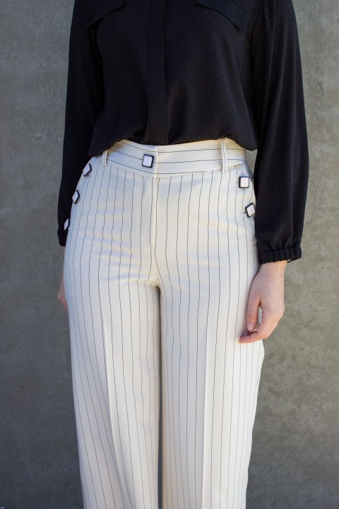 Pinstriped trousers Pinstriped trousers