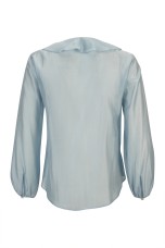 Atelier blouse with front ruffles