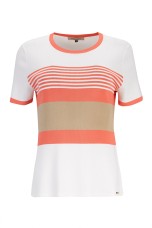 Short-sleeved knit jumper