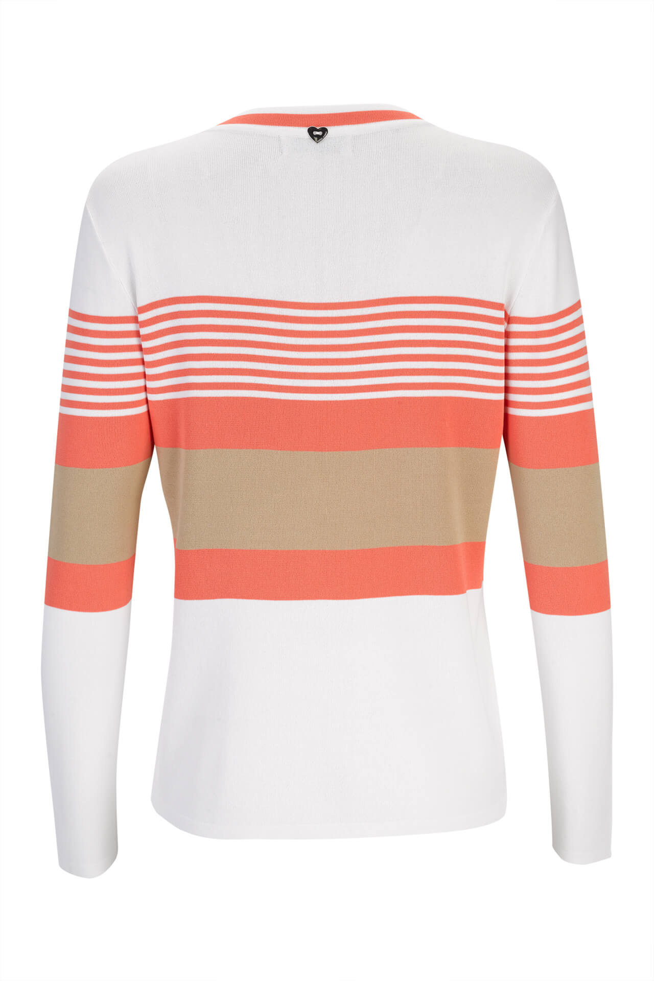 Knitted cardigan with stripe pattern