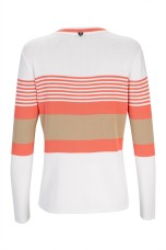 Knitted cardigan with stripe pattern