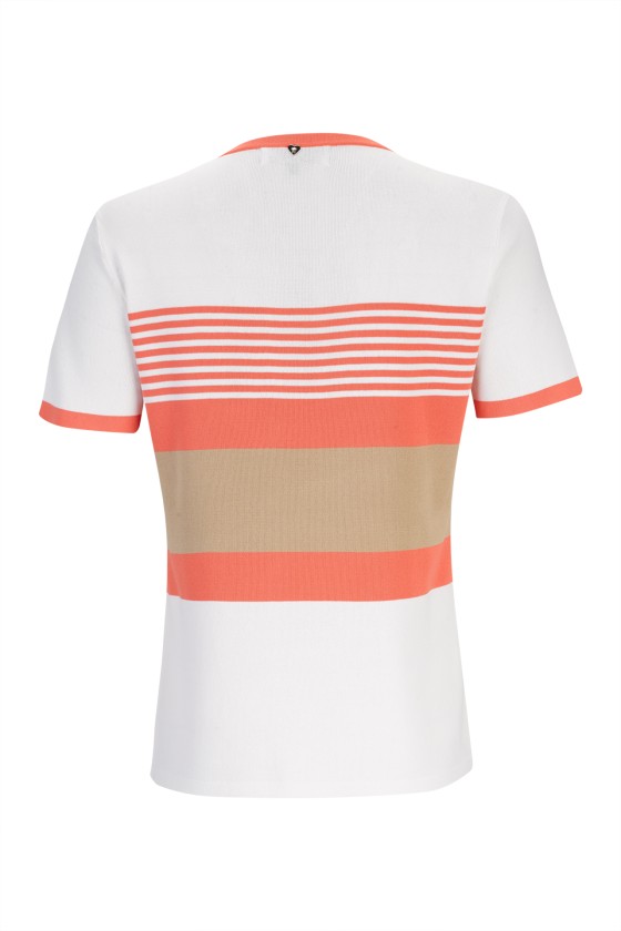 Short-sleeved knit jumper