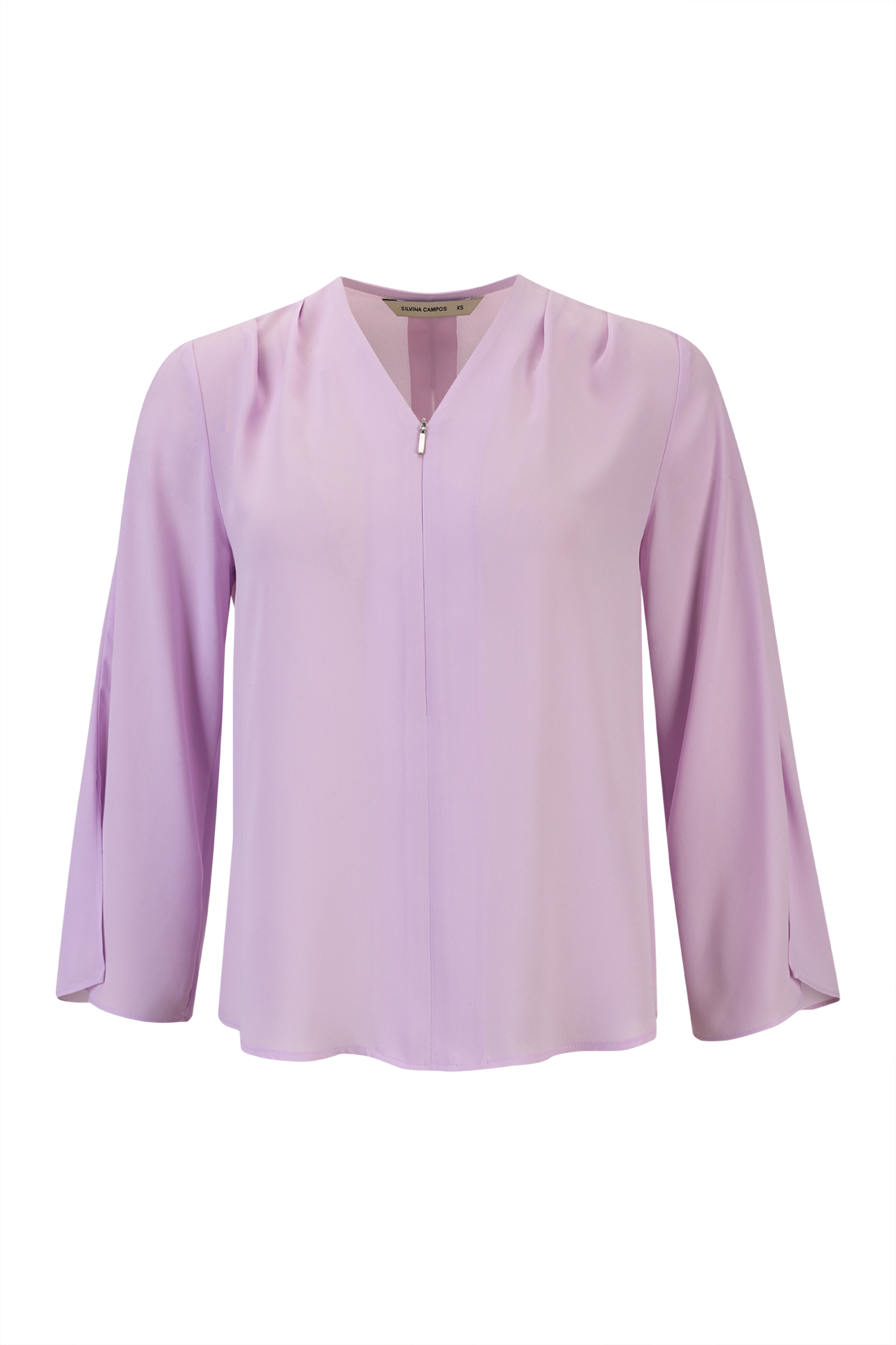 Invisible zip blouse