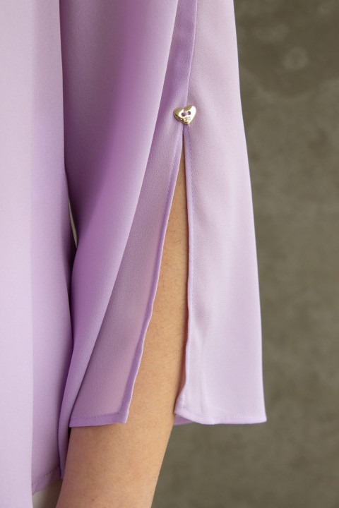 Invisible zip blouse