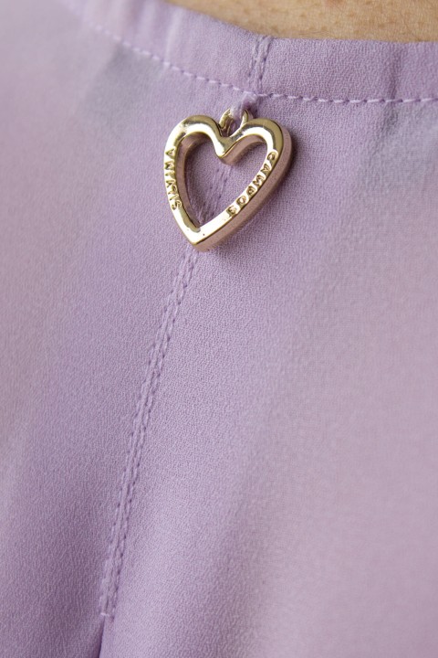 Invisible zip blouse