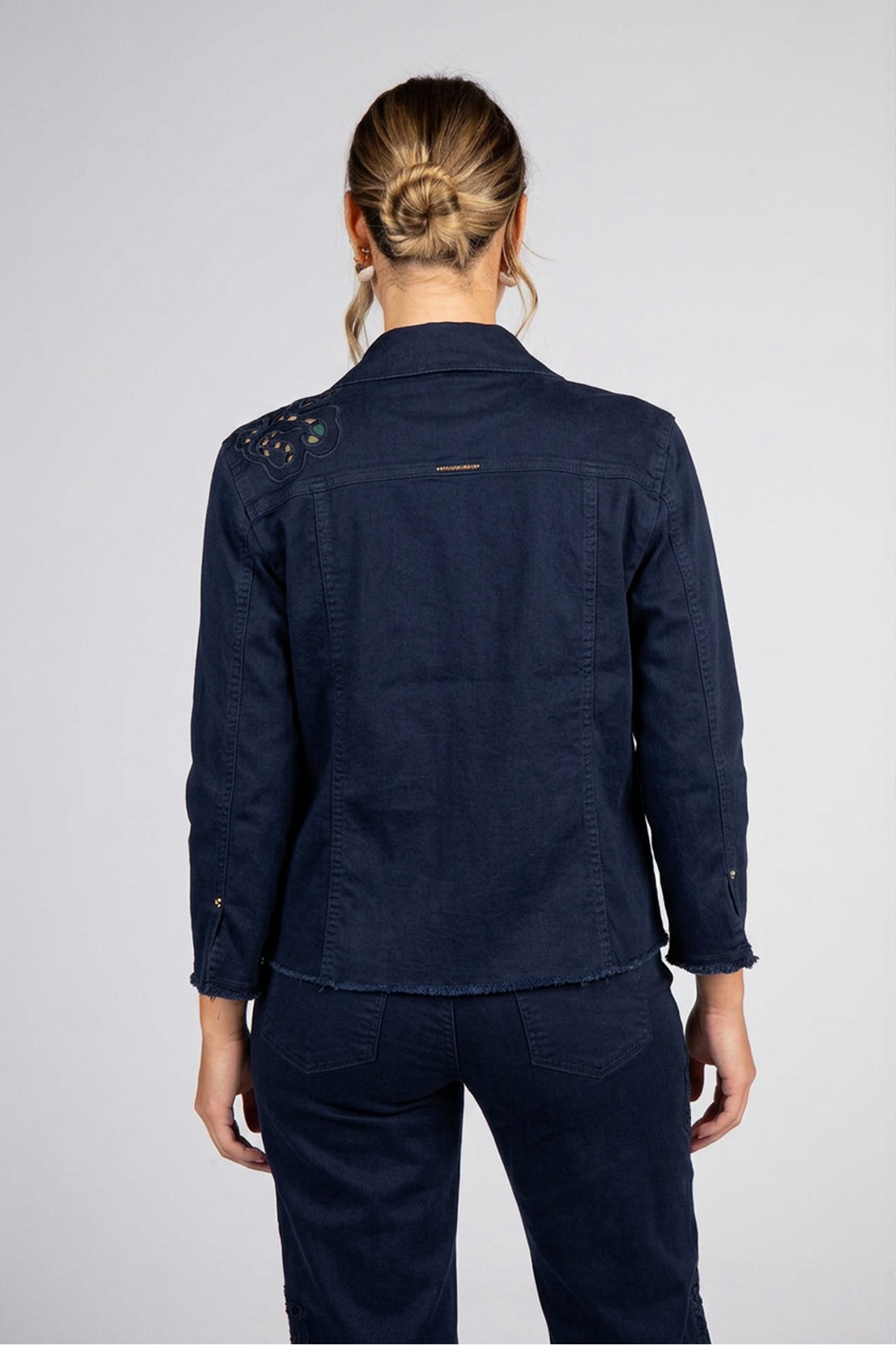 Embroidered denim jacket