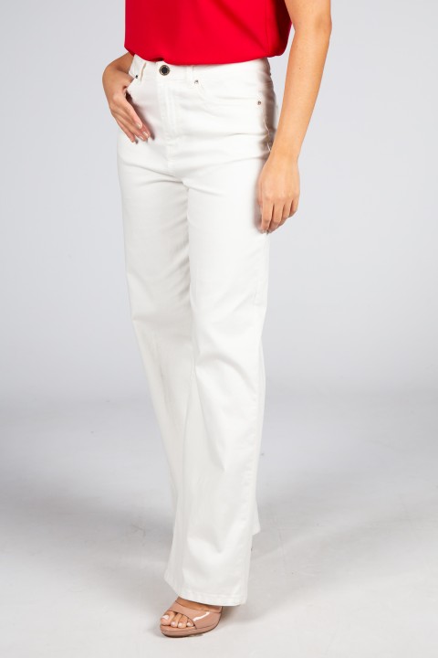 Jean wide-leg taille haute