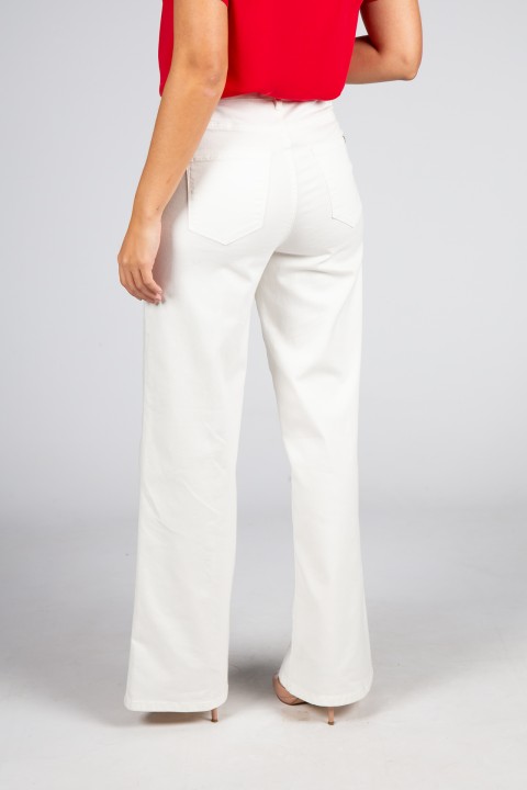 Jean wide-leg taille haute