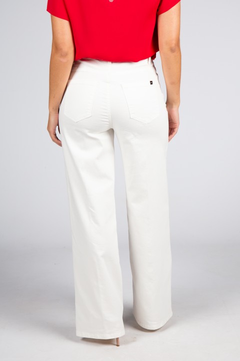 Jean wide-leg taille haute