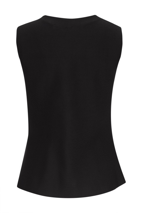 Knit peplum waistcoat