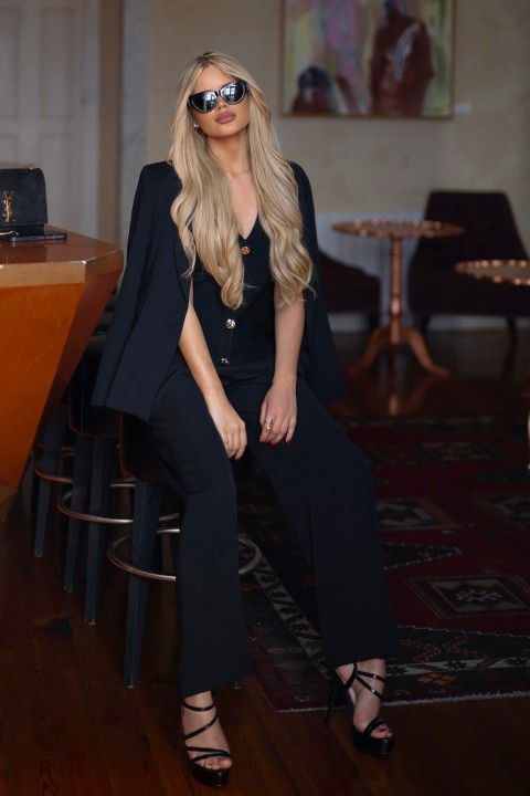 Knit peplum waistcoat
