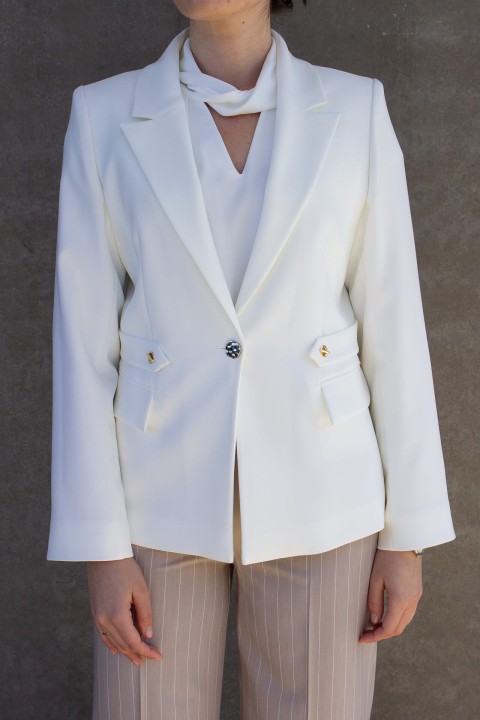Classic-fit blazer