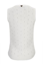 Ribbed knit top with embellishments