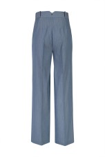 Pinstriped trousers