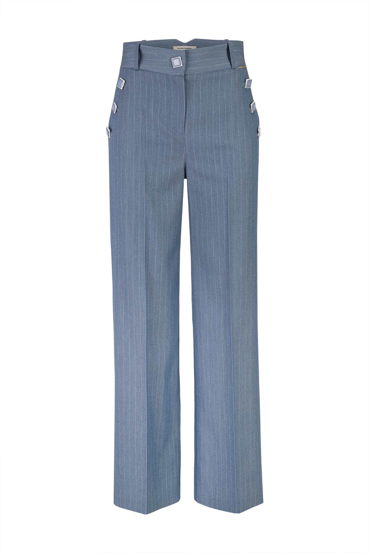 Pinstriped trousers