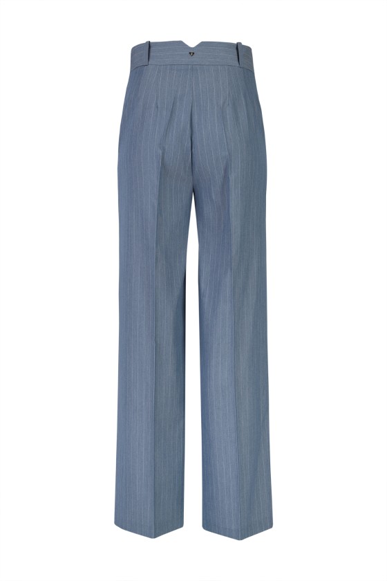 Pinstriped trousers