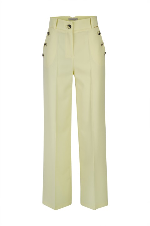 Trousers with silver buttons Trousers with silver buttons