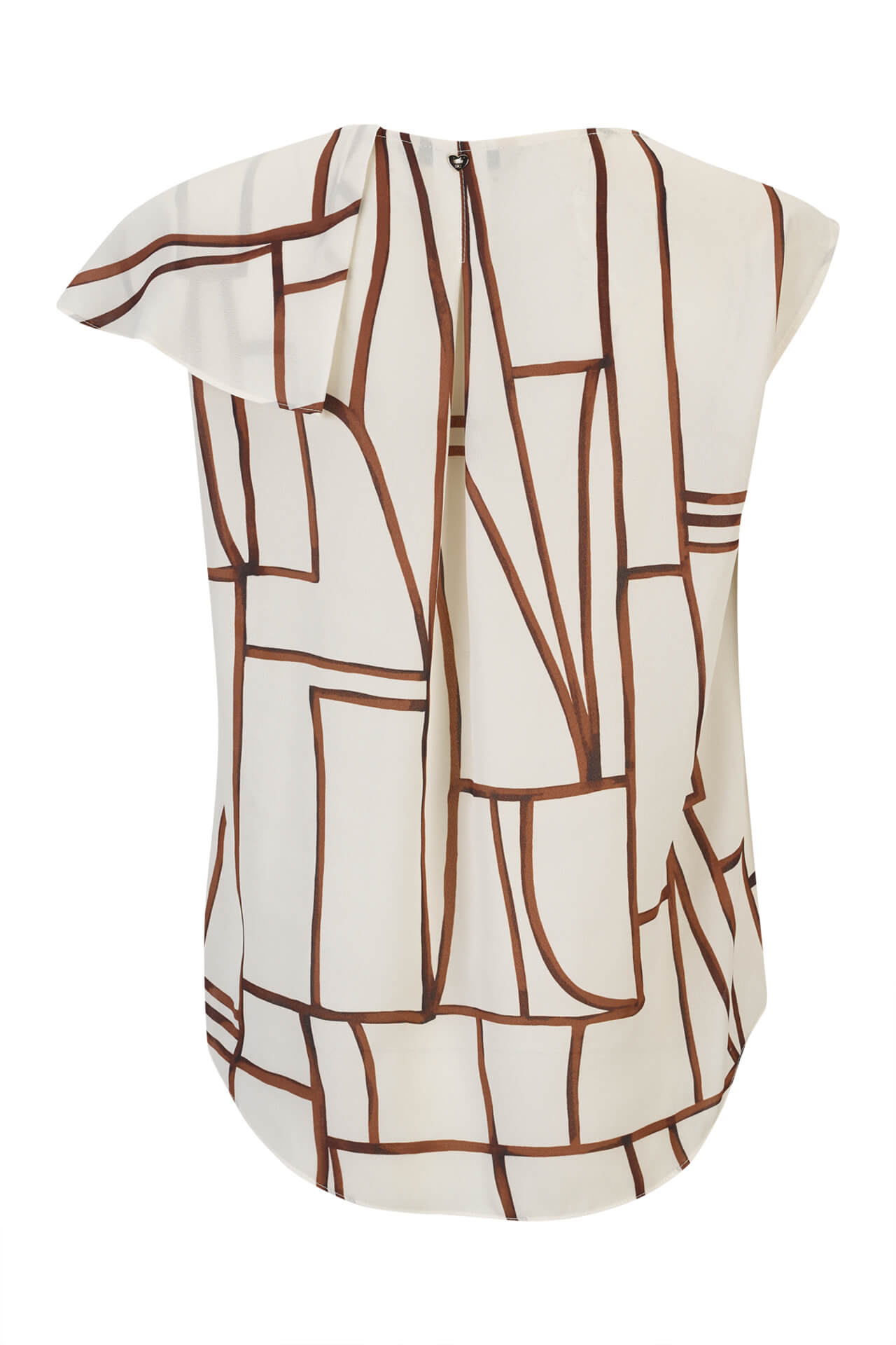 Blouse with ruffles