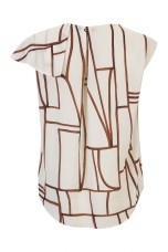 Blouse with ruffles
