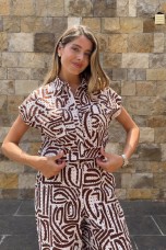 Blouse ethnique en coton