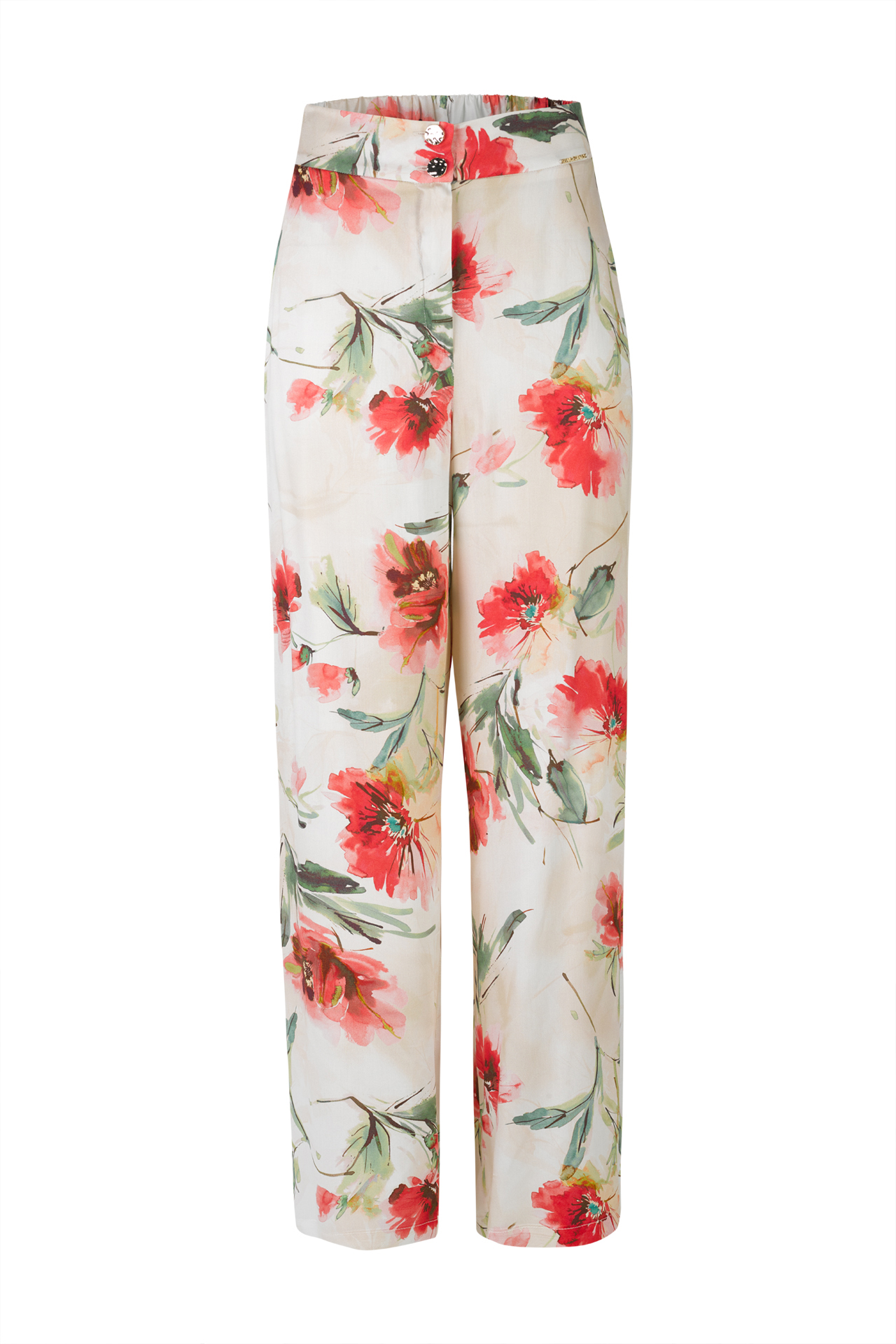 Calças fluidas em viscose