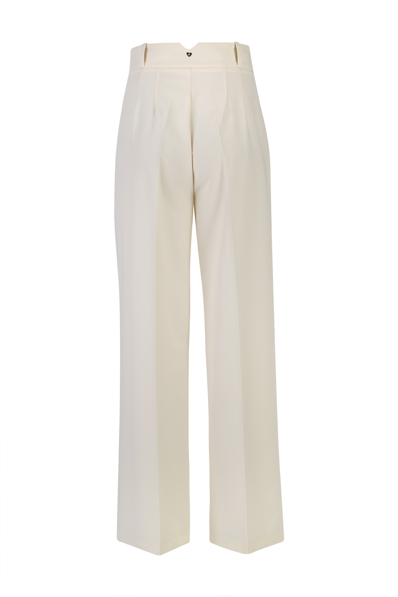 Trousers with silver buttons
