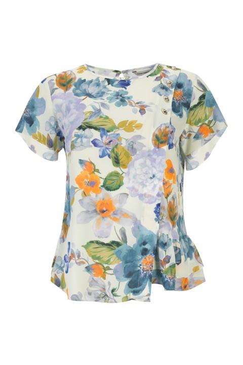 Túnica efeito peplum Túnica efeito peplum