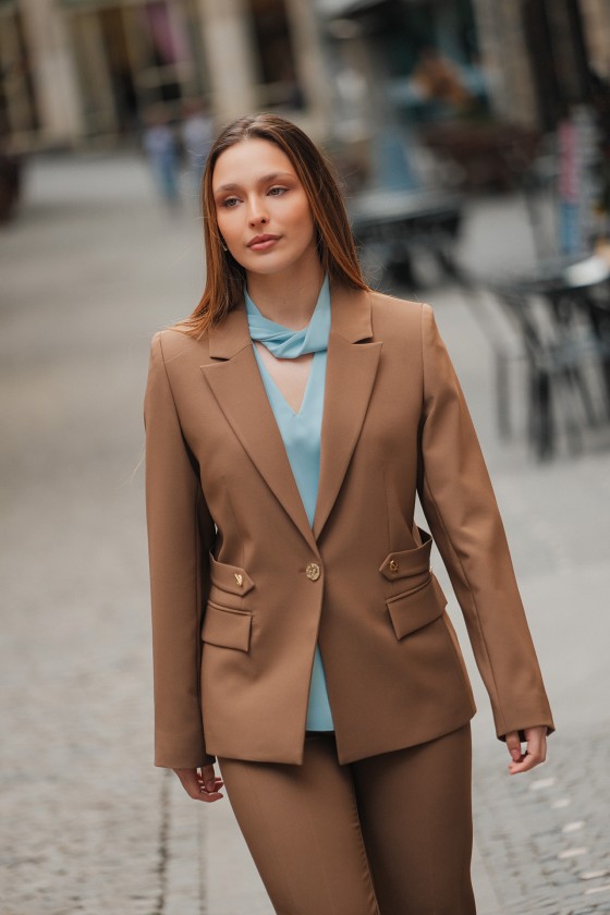 Classic-fit blazer