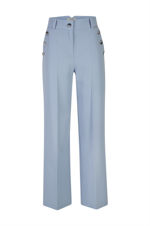 Trousers with silver buttons Trousers with silver buttons