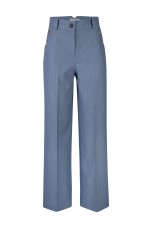 Trousers with silver buttons