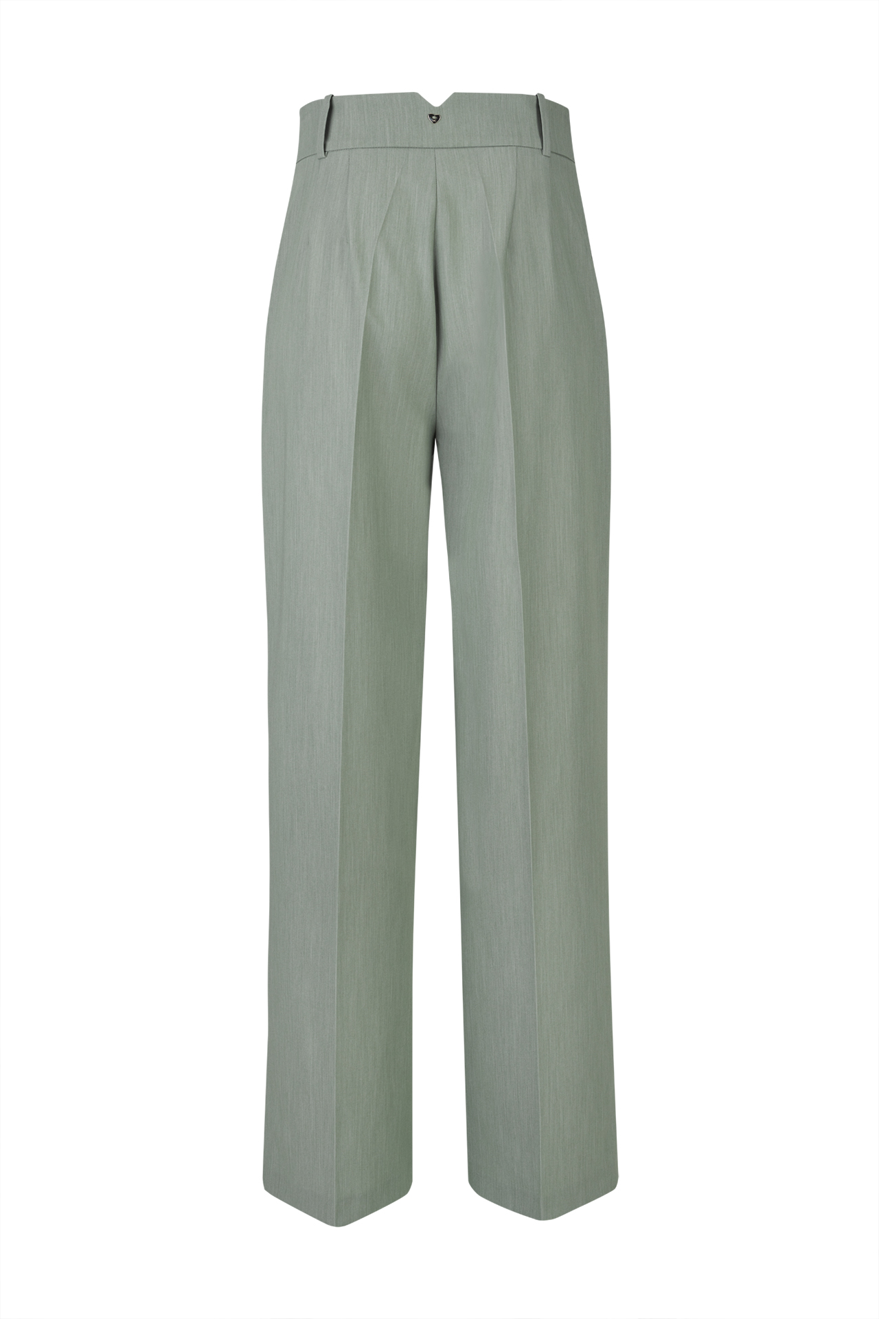 Trousers with silver buttons
