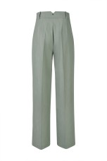 Trousers with silver buttons