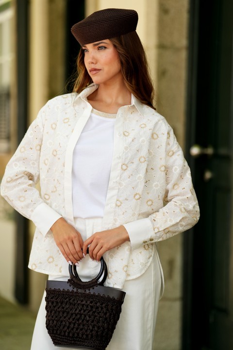 Chemise brod�e