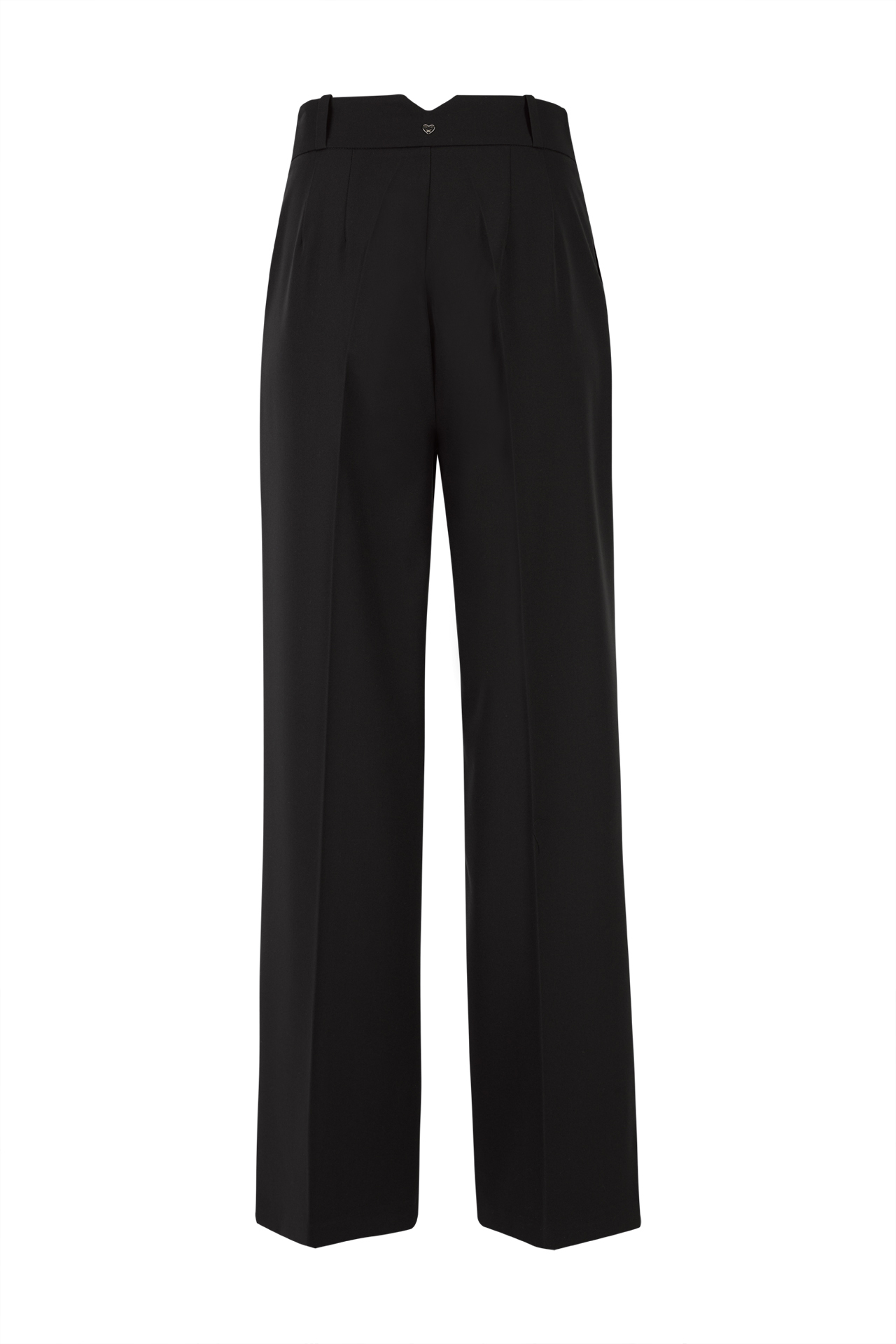 Trousers with silver buttons