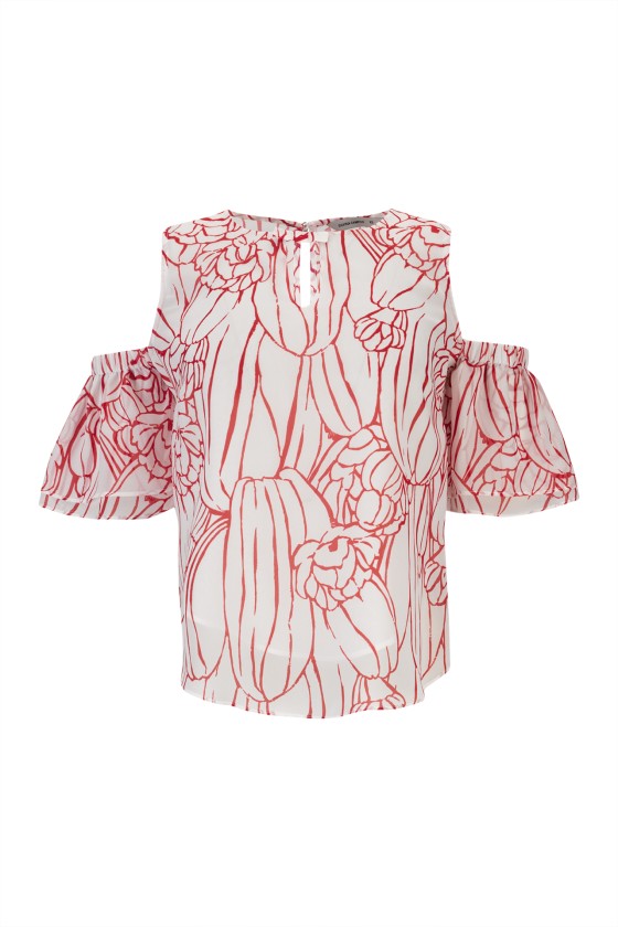 Off-the-shoulder blouse