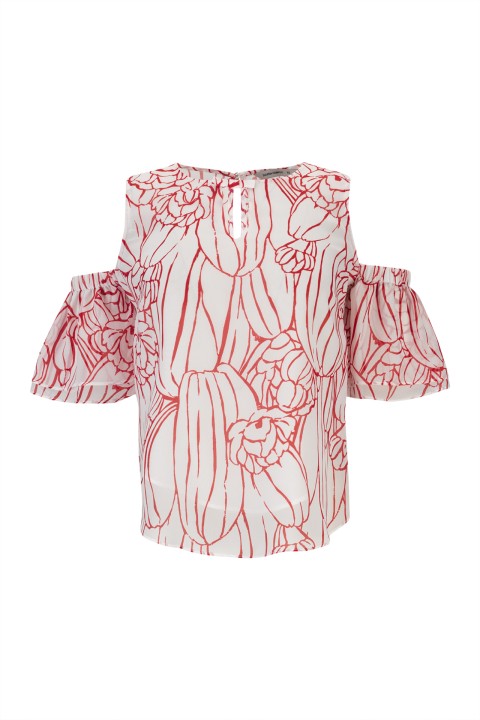 Off-the-shoulder blouse Off-the-shoulder blouse