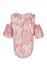Off-the-shoulder blouse